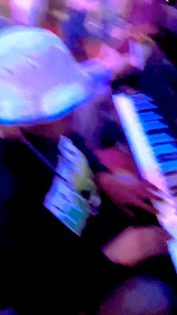 a person playing a keyboard