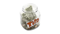 tips in a glass jar